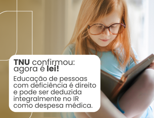 Educação de pessoas com deficiência dedução no IR